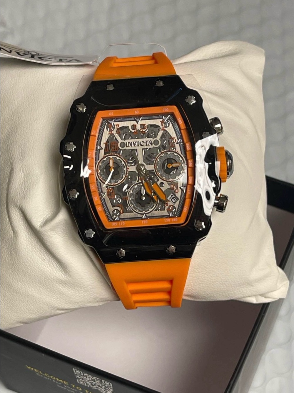 Invicta Racing Valxor Unisex Watch - 40mm, Orange & Black (69772) new - Picture 7 of 10